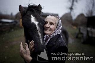 Старушка, с лошадью, конем. Фото для цитаты. Мудрые цитаты на bash.worldweapons.ru